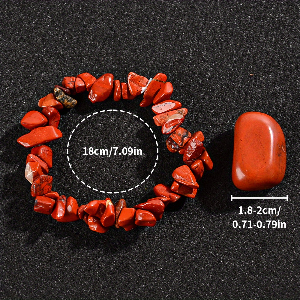 10pc Natural Stone Bracelet Set, Unisex Handmade Jewelry